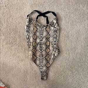 Audrey 3PLUS1 Snake Print Bodysuit